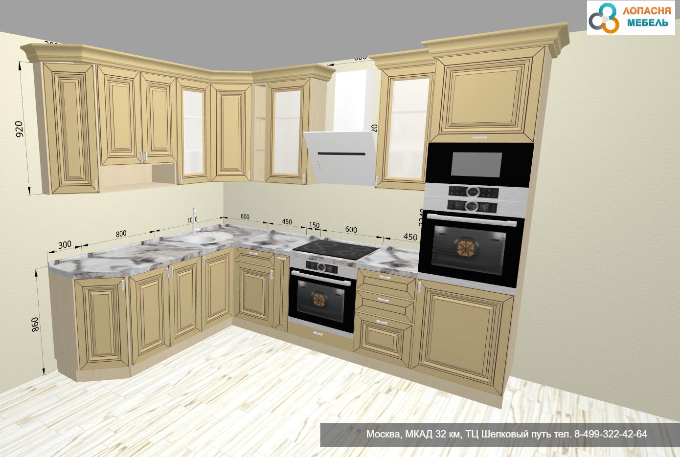 3D-проект вашей кухни, ЛОПАСНЯ МЕБЕЛЬ 3D-проект вашей кухни, ЛОПАСНЯ МЕБЕЛЬ