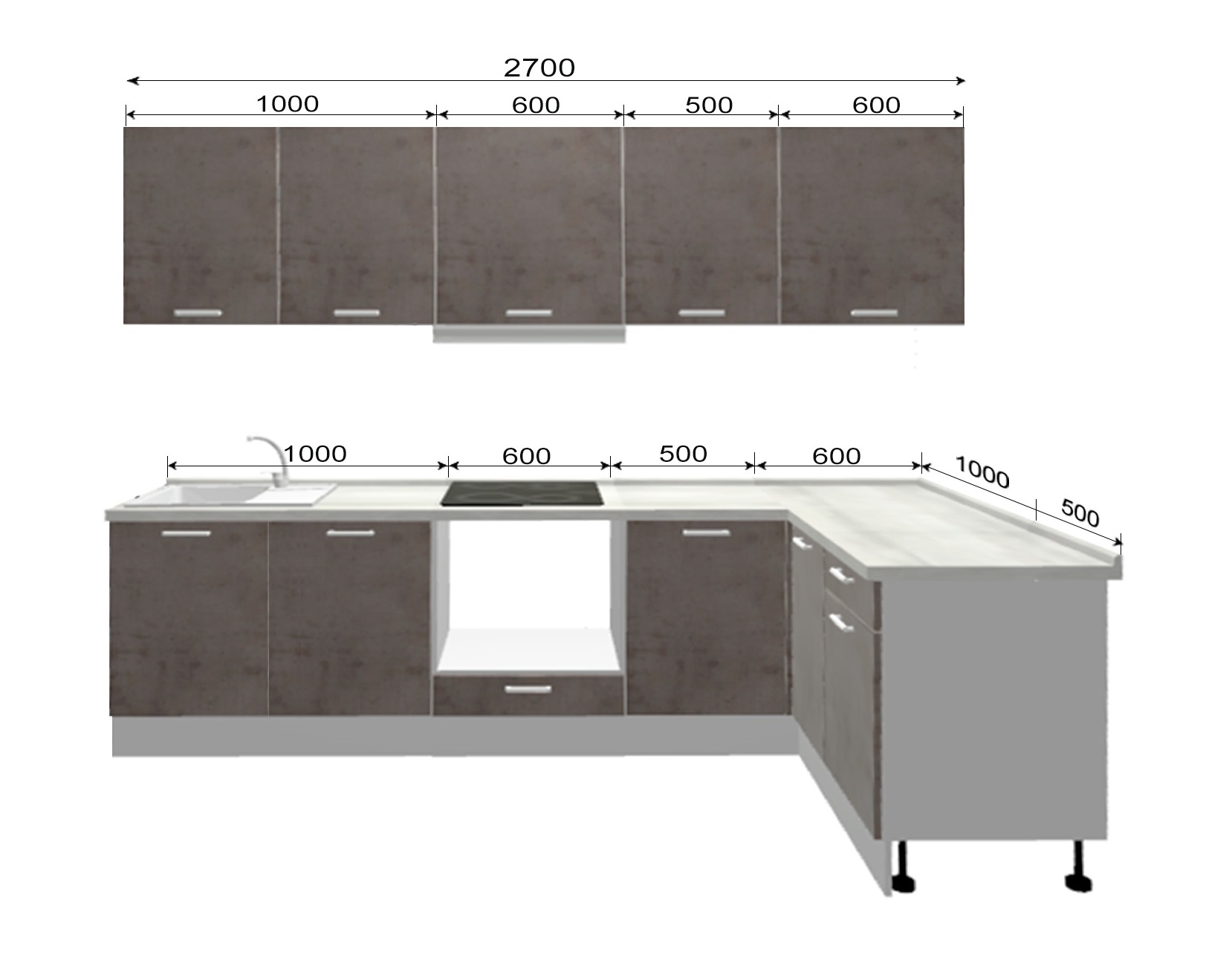 Кухня 2700 на 2700